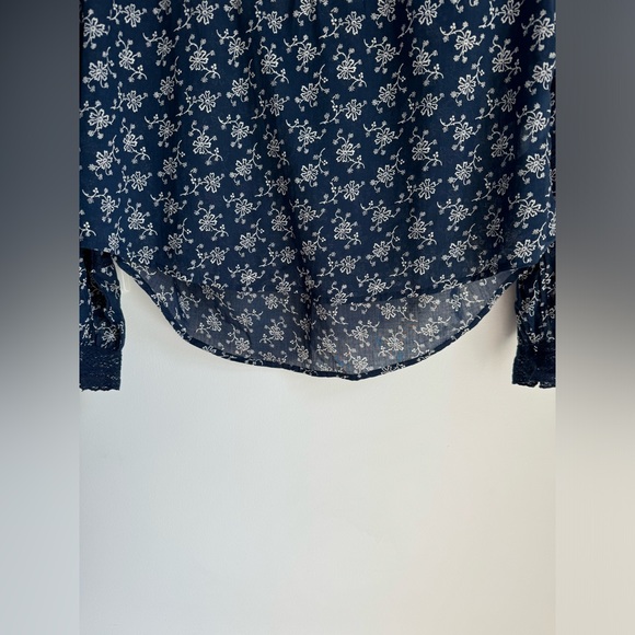 New Veronica Beard Kent Floral Embroidered Long-Sleeve Top Size 6 - Picture 7 of 13